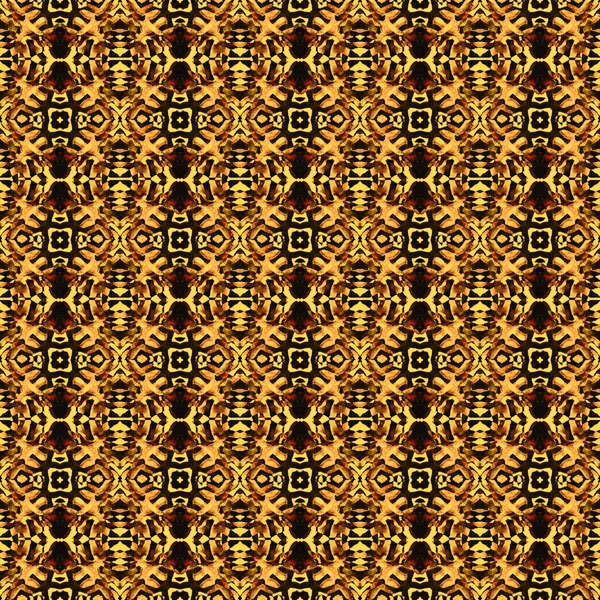 모자이크 민족 예술. Brown, Ochra, Cepia Carpet. — 스톡 사진