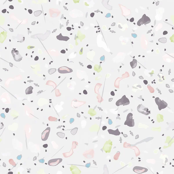 Terrazzo Textuur Vector. Vloeren naadloos patroon — Stockvector