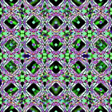 Mozaik Etnik Sanat. Renk, Çoklu Yıldız, Gökkuşağı 