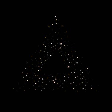 Altın Parıldayan Yıldızlar. Lüks Parlak Konfeti.