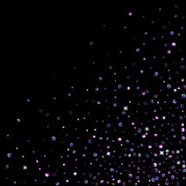 Mor parıltılı yıldız konfetisi küçük kıvılcım menekşesi