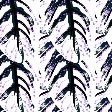 Tropik Yaprak. Modern Motif. Orman baskısı. Yapraklar