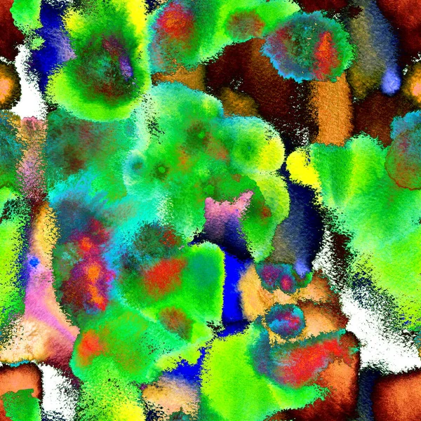 Surreal Pattern. Watercolor Hand Painted. — Stock Photo, Image