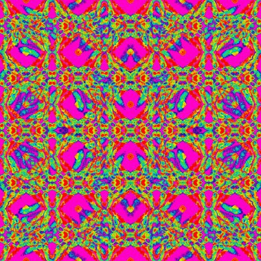 Geometrik Geleneksel Yüzey. Mor, Pembe, 