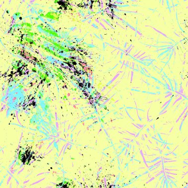 Tropik Yaprak. Bej Modern Motif. Orman Yazdırma