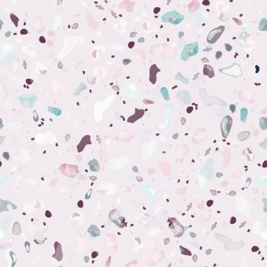 Terrazzo Doku Vektörü. Döşemesiz Desen