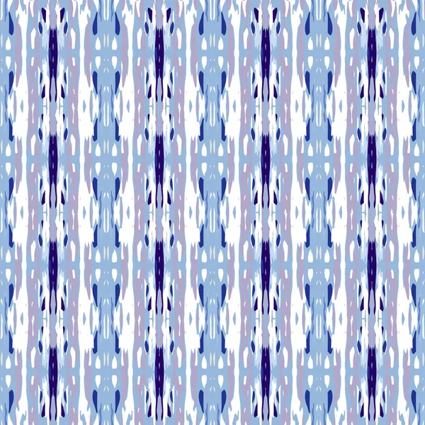 Ikat, Tie Dye. Batik, Ornement dessiné à la main. — Image vectorielle