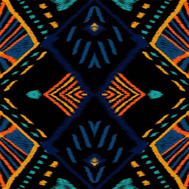 Kırmızı El Yapımı Döşeme. Cornflower Sembol Vektörü Kusursuz Desen. Japon Sembol Psikedelik Yazdırma. Soğuk Japon Moda Tasarımı. Afrikalı Halı Tekrar Et.