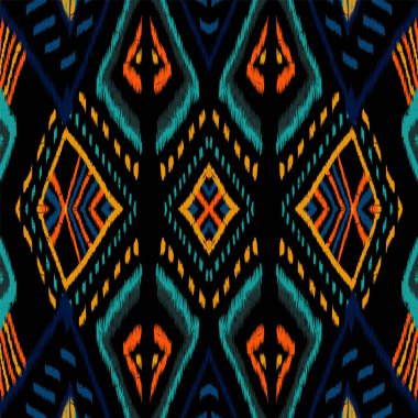 Cornflower Vintage Chevron. Cornflower Boyalı Boyalı Vektör Kusursuz Desen. Japon Ikat soyut baskısı. Kırmızı Japon Retro Yazıcı. Retro Kravat Boyası Geleneksel.