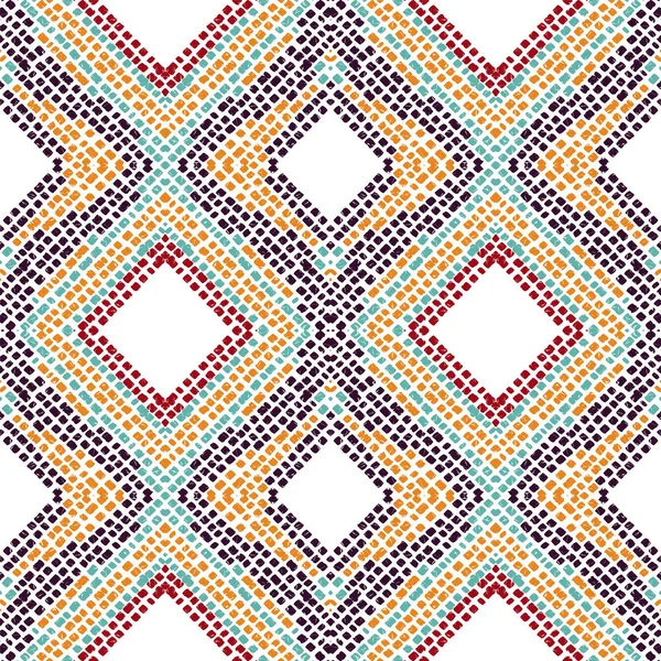 Chevron de moda azul. Telha fria Vector padrão sem costura. Azteca Tapete Repetir Papel de Parede. Ocean Japanese Geometric Ornament (em inglês). Elegante Batik Africano . — Vetor de Stock