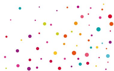 Renkli Davetiye Yuvarlak Deseni. Beyaz Kutlama Noktası Tasarımı. Fallingfestive Card. Dekorasyon Yeşil Arkaplan.