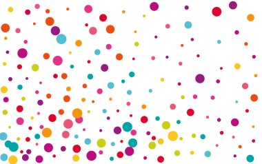 Gökkuşağı Düşen Polka Çizimi. Gökkuşağı Bağımsızlık Yuvarlak Tasarımı. Üst doku. Festival Renk Deseni.