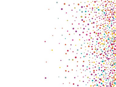 Gökkuşağı Mutlu Yuvarlak Arkaplan. Beyaz Karnaval Toz Davetiyesi. Davetiye Bayrağı. Düşen Turuncu Kartpostal.