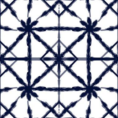 İndigo Strip Vektörü Kusursuz Desen.