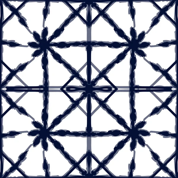 Indigo alfombra Vector patrón sin costura . — Vector de stock