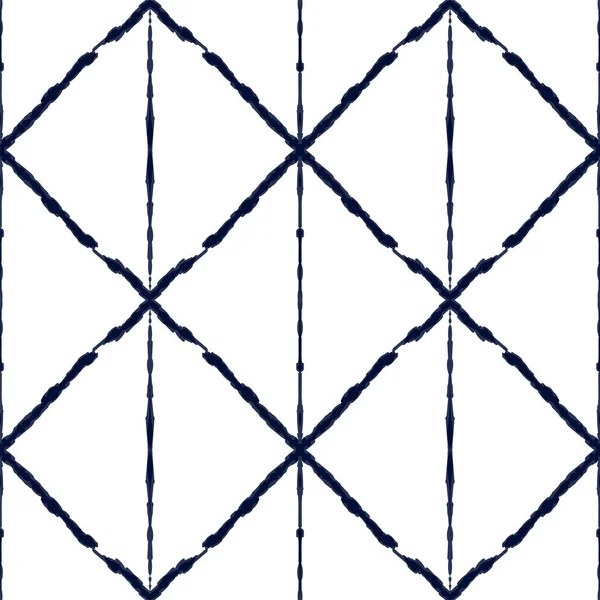 Blue Strip Vector Seamless Patter . — стоковый вектор