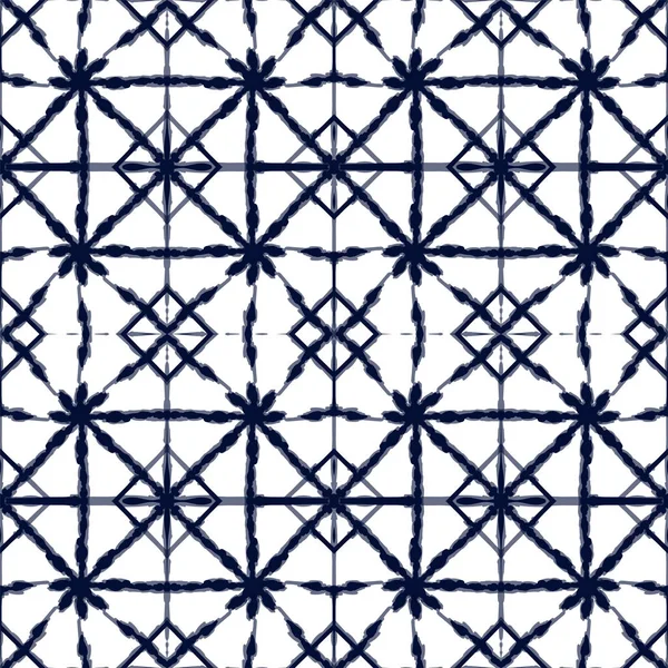 Indigo alfombra Vector patrón sin costura . — Vector de stock