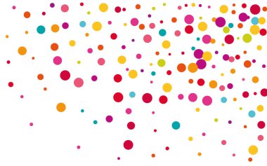 Sarı Soyut Çember Duvar Kağıdı. Color Independence Confetti Tasarımı. Karnaval dokusu. Şeffaf Sarı Tasarım.