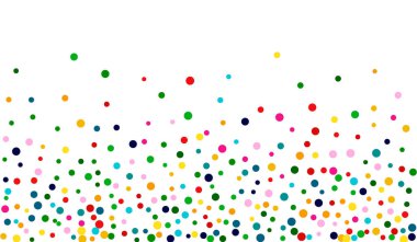 Renkli Karnaval Konfeti Tasarımı. Beyaz Karnaval Arkaplanı. Üst Duvar Kağıdı. Yeşil Doku Kutlaması.