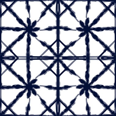 Cornflower Çizgili Vektör Kusursuz Desen. 