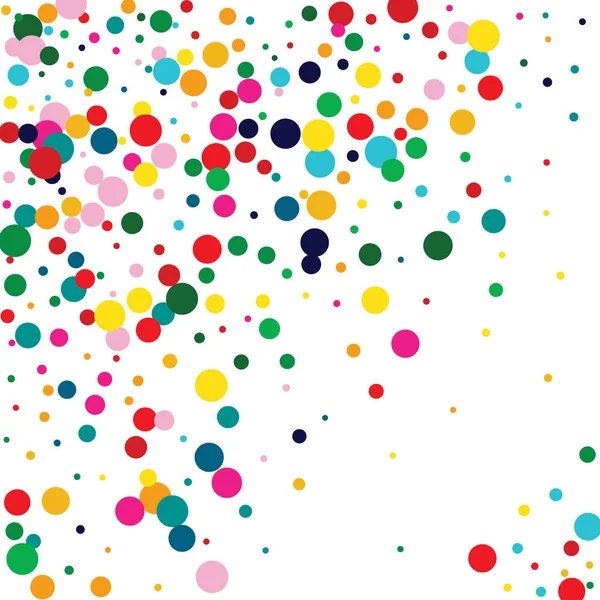 Yeşil Vektör Polka deseni. Renkli Bağımsızlık Noktası Davetiyesi. Karnaval Arkaplanı. Gökkuşağı Davetiyesi Kutlaması.