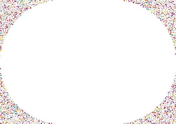 Carnaval arc-en-ciel Polka Pattern. Carte de point d'indépendance arc-en-ciel. Illustration transparente. Festival Rainbow toile de fond . — Image vectorielle
