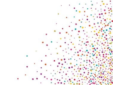 Sarı Yağmuru Kutlama Şablonu. Renkli Neşeli Sıçrama Arkaplanı. Eğlenceli bir arka plan. Davetiye Yeşil Tasarımı.