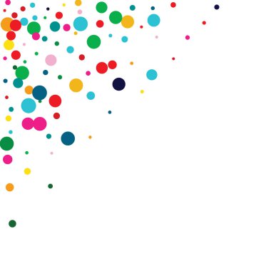 Gökkuşağı Uçan Toz Bayrağı. Renkli Nokta Arkaplanı. Uçan Sancak. Mutlu Beyaz Doku.