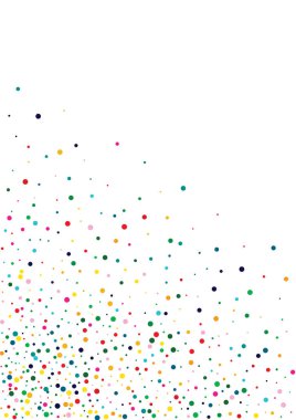 Gökkuşağı Noel Konfeti Arkaplanı.