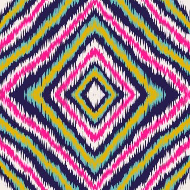 Mavi El Yapımı Halı Vektörü Kusursuz Desen. El yapımı Shibori Etnik Baskı. Özbek Zarif Yazıcı. Indigo Ikat Afrika Vektörü Kusursuz Desen