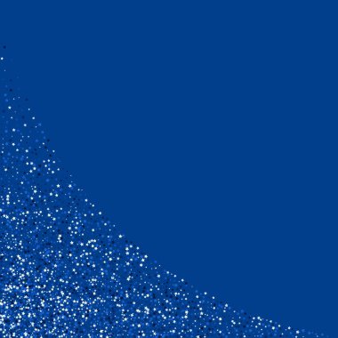 Gümüş Konfeti Kutlama Vektör Sınırı. Parlak Parıltı Davetiyesi. Xmas Parıltılı Arkaplan. Koyu Sayısal Zarif Sancak.