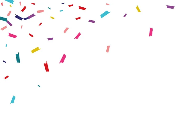 Patrón de vectores de color Confetti . — Vector de stock