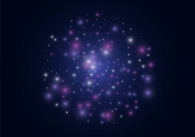 Mavi Parlak Işık Çizimi