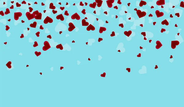"Red Romantic Vector Confetti Illustration". Партия — стоковый вектор