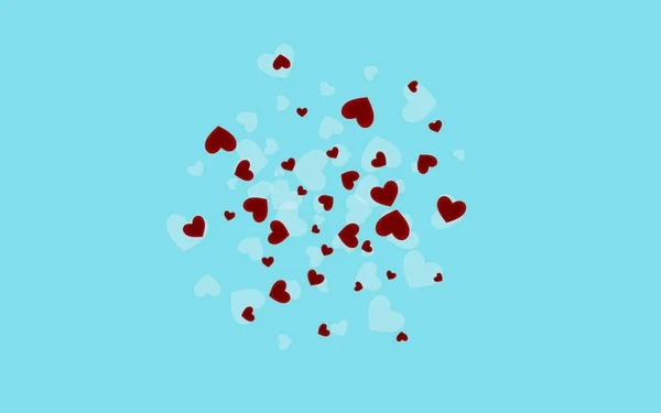 Ροζ χαριτωμένο εικονογράφηση καρδιά διάνυσμα. Valentine — Διανυσματικό Αρχείο