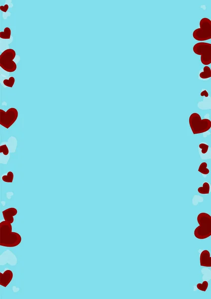 Banner blanco lindo de corazones vectoriales. Amor Confetti — Vector de stock