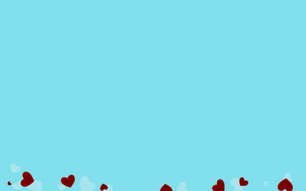 Rosafarbenes Valentinstag-Konfetti-Banner. Niedliches Herz — Stockvektor