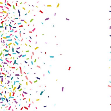 Gökkuşağı Davetiyesi Sıçrama Şablonu. Duvar kâğıdı sıçradı. Konfeti İllüstrasyonu Kutla. Renkli Noel Pankartı.