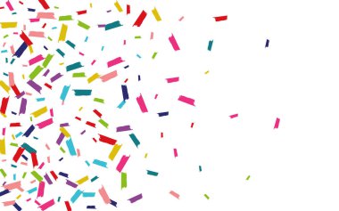 Color Celebration Rain Illustration. 