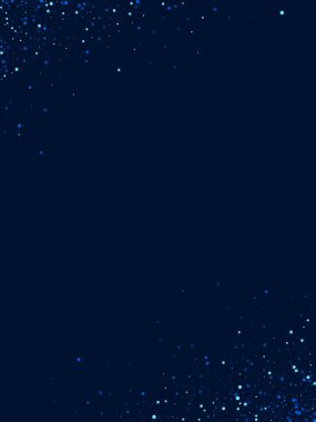 Mavi Düşen Dijital Konfeti Çizimi. 