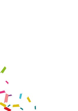 Gökkuşağı Davetiyesi Yuvarlak Doku. Konfeti dokusu. Konfeti Bağımsızlık Dokusu. Renk Bayrağı Kutla.