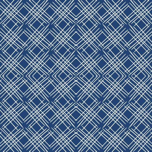Nappe à rayures indigo motif sans couture vectoriel . — Image vectorielle