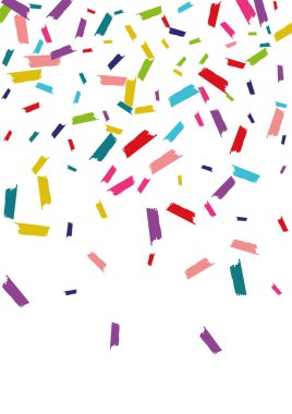 Renk Düşüşü Konfeti Kartpostalı. Kartpostalı parlat. Toz Mutlu Duvar Kağıdı. Renkli Noel Arkaplanı.