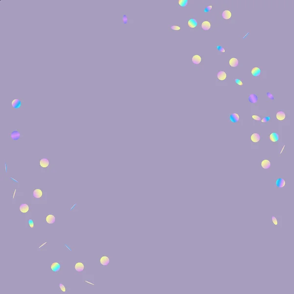 Rainbow Celebration Rain Wallpaper (em inglês). Cartão Brilhante. Convite de Decoração Confetti. Textura do Festival de cores . — Vetor de Stock