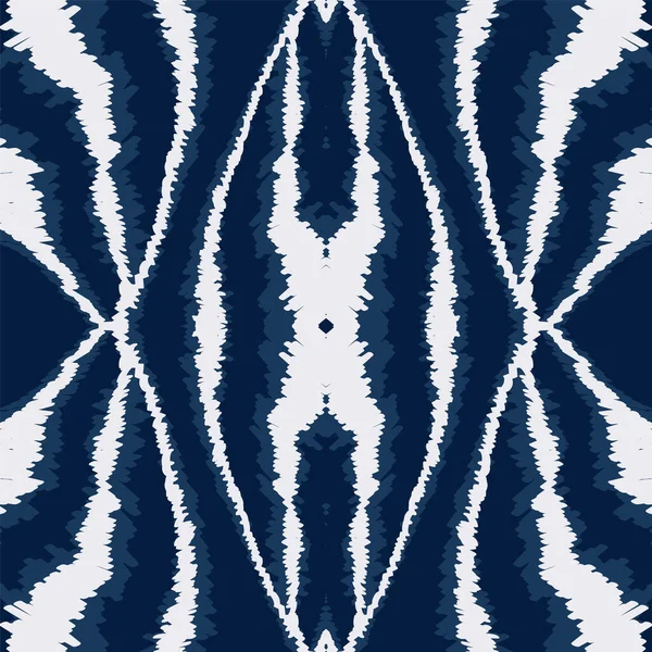 Denim Shibori Vintage Vector padrão sem costura . — Vetor de Stock