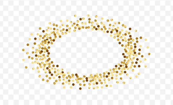 Gold Celebration Dot Template. Shine Glitter — Stock Vector