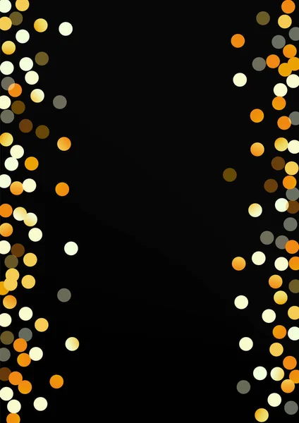Gold Glow Abstrakter schwarzer Hintergrund. Glänzende Pailletten — Stockvektor