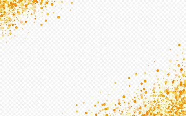 Gold Dust Holiday sfondo trasparente. Lusso — Vettoriale Stock