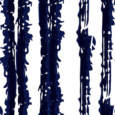 Mavi El Hattı Vektörü Kusursuz Desen. 