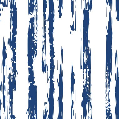 İndigo Soyut Çizgili Vektör Kusursuz Desen. 
